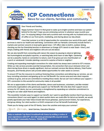 ICP newsletter - Summer 2023